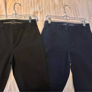 2fers BR Women’s Sloan Black & Navy Ankle Pants (Sz 2)